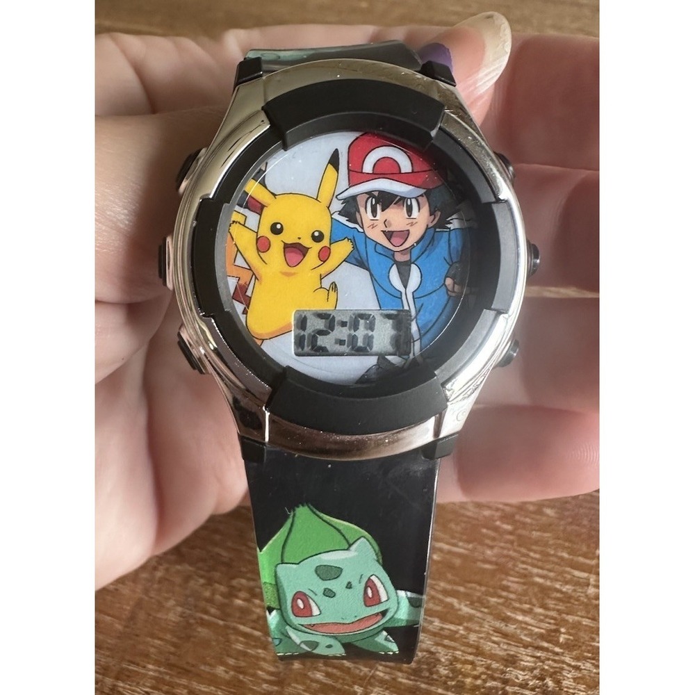 POKEMON Digital Watch Unisex Retro Cartoon Tv Series Accutime Pikachu 2023